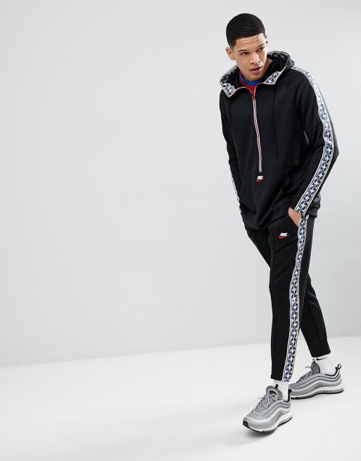 nike hoodie tape demi zip nike hoodie tape demi zip