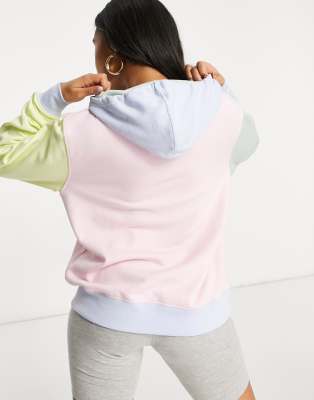 nike pastel hoodie colour block