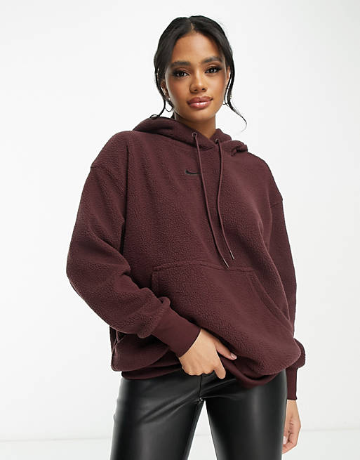 Nike hoodie in burgundy | ASOS