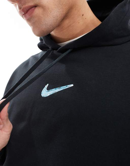 Nike - Hoodie met grafische ruimteprint in zwart, 3 van 4