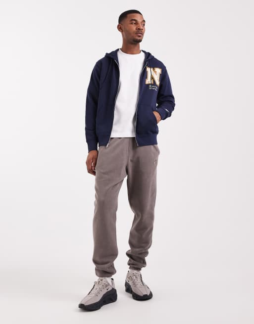 Nike - Hoodie van badstof met rits in marineblauw , 2 van 5