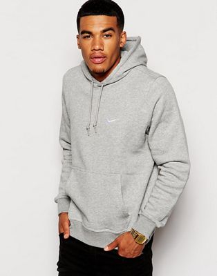 nike hoodie with ticks all over grey