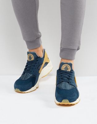 Nike – Huarache Run Premium – Blaue 