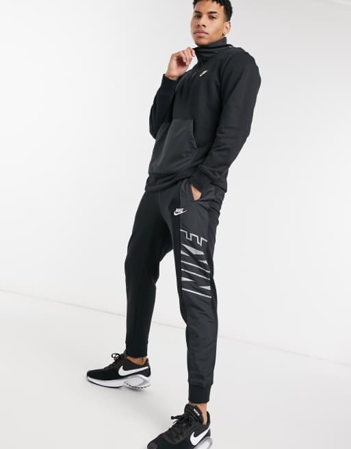 Nike hybrid store joggers black