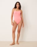 [Nike Swimming] Nike Hydrastrong cutout tight fit performance swimsuit in pink 36 PINK