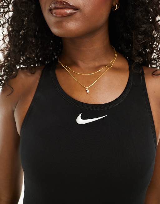Nike - Hydrastrong - Sort tætsiddende performance-badedragt i vandpolo-design, 3 af 4