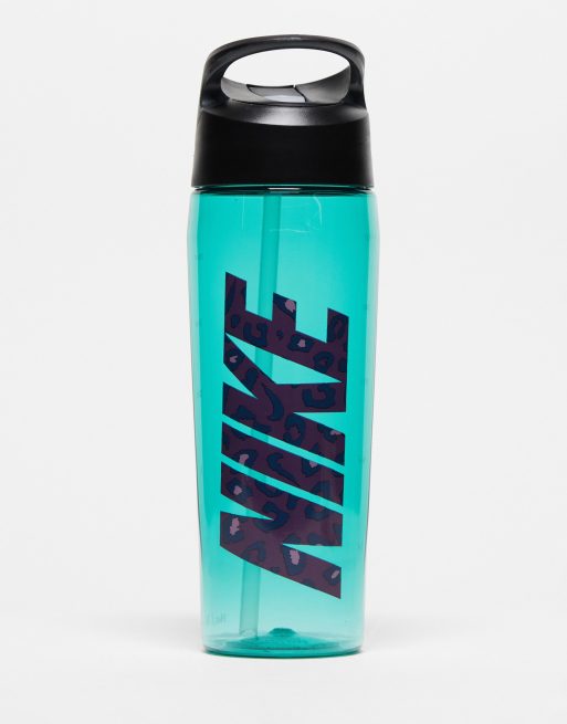 Nike – Hypercharge – Czarna butelka na wodę z grafiką i słomką, o pojemności 24 oz