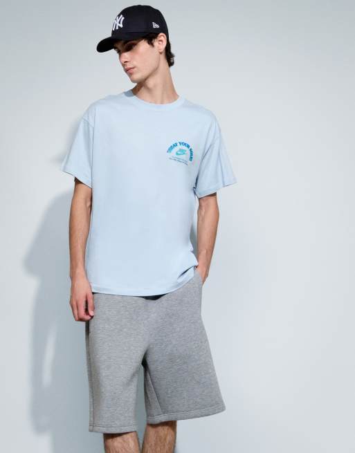 Nike ice cream van graphic back print t-shirt co-ord in light blue, 2 of 9