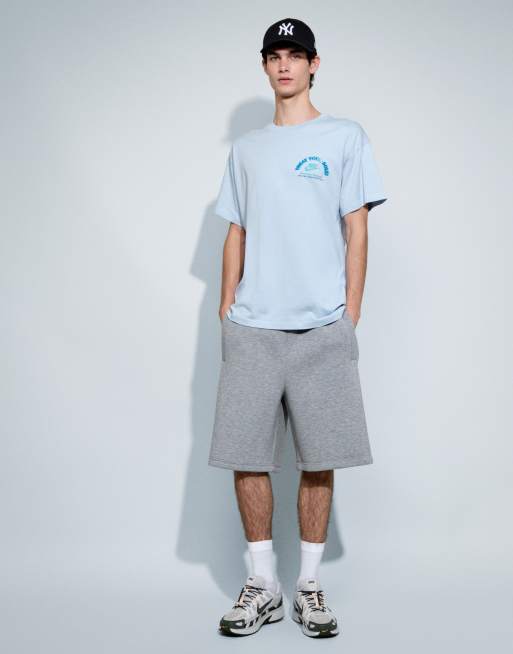 Nike ice cream van graphic back print t-shirt co-ord in light blue, 4 of 9