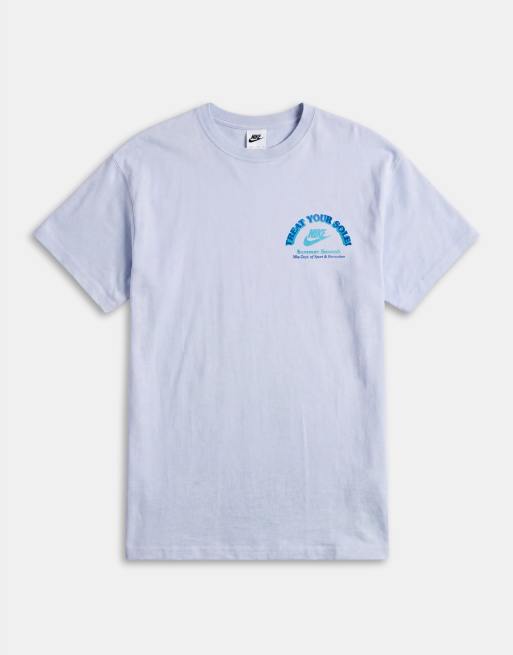 Nike ice cream van graphic back print t-shirt co-ord in light blue, 6 of 9