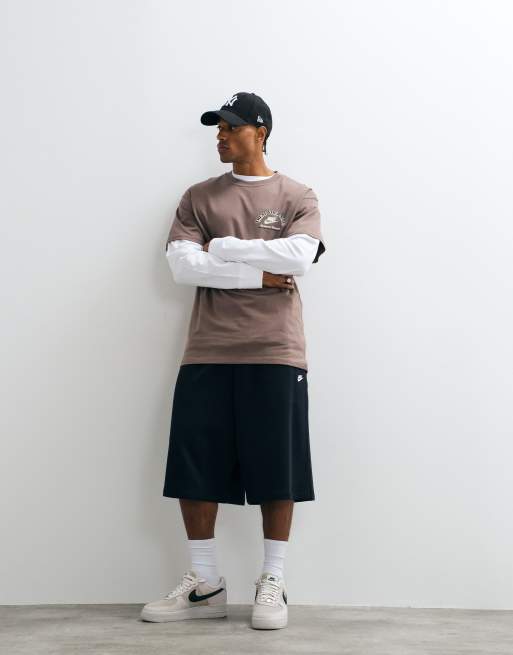 Nike ice cream van graphic back print t-shirt in brown, 2 of 9