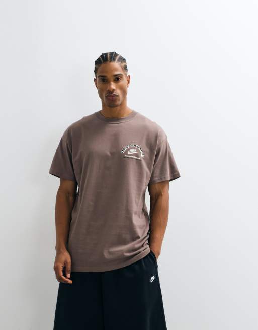 Nike ice cream van graphic back print t-shirt in brown, 5 of 9