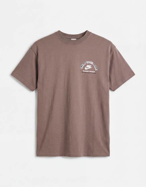 Nike ice cream van graphic back print t-shirt in brown, 6 of 9