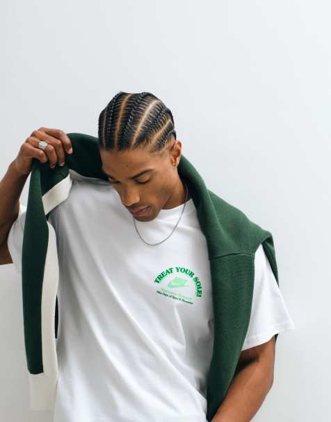Nike ice cream van graphic back print t-shirt in white - view 1