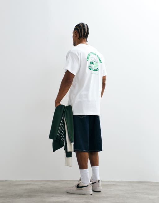 Nike ice cream van graphic back print t-shirt in white, 2 of 7