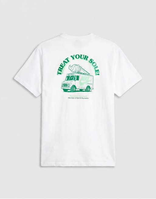 Nike ice cream van graphic back print t-shirt in white, 7 of 7