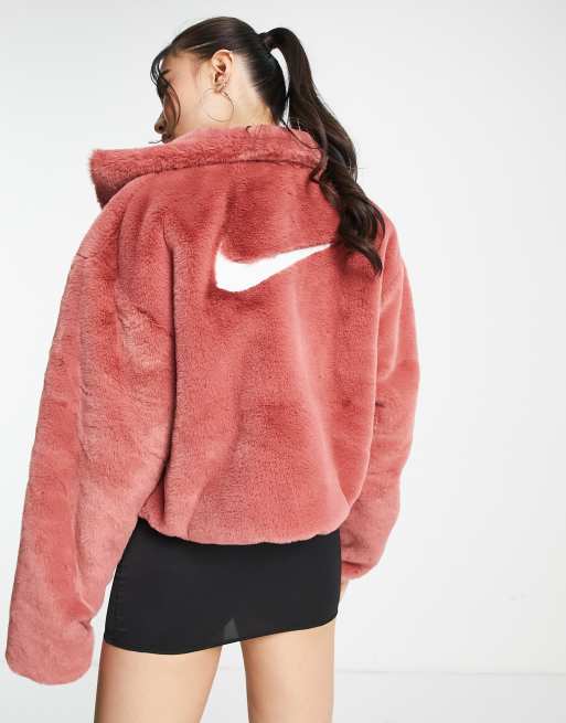 Nike - Icon Clash - Behaaglijk fleecejack in canyon rust