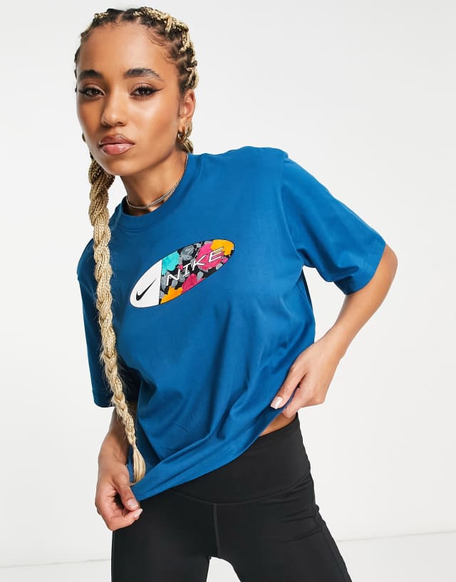 Nike Icon Clash boxy t-shirt in teal