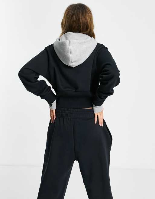 NWT Nike Women's Sportswear Icon Clash Sweat Cropped Bungee Hem