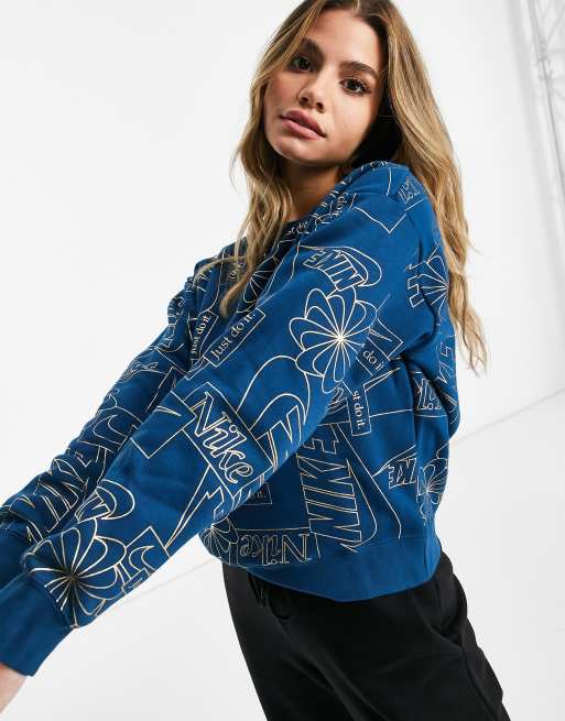 Nike iconic clash all over print crew sweatshirt new arrivals