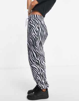 zebra print sweatpants