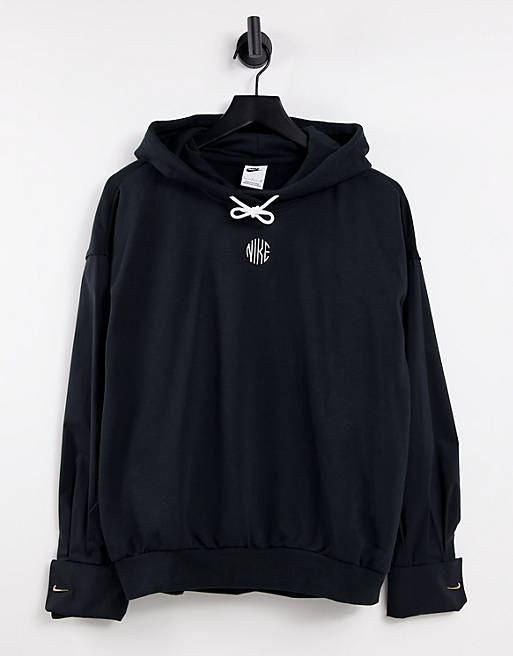 Nike Icon Clash oversized hoodie in black | ASOS