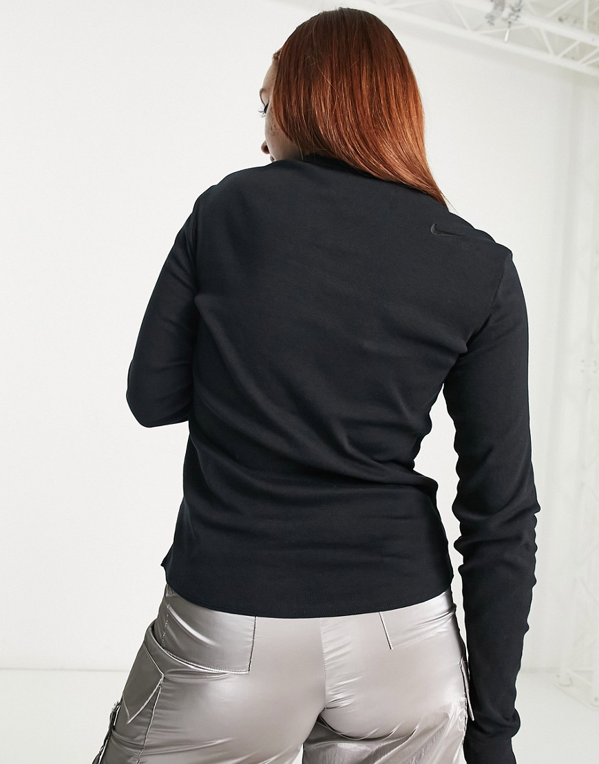 Icon Clash - Top a maniche lunghe nero con cut-out - Nike T-shirt donna  - immagine2