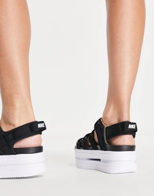 platform sandals white bottom