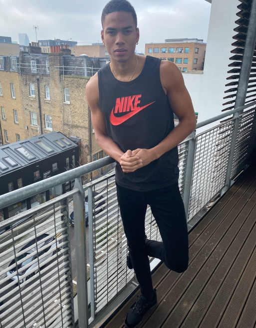 Top Nike men Stock Muscle Tank 