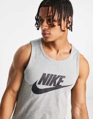  Nike NSW Futura Icon Tank Top Dark Grey Heather/Black SM :  Clothing, Shoes & Jewelry