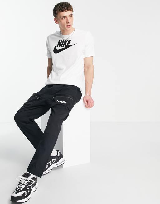 Nike – Icon Futura – Vit t-shirt med logga, 2 av 4