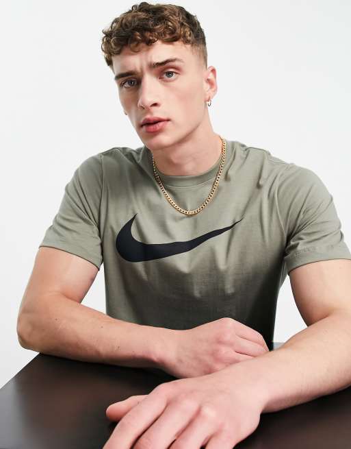 Nike Icon Swoosh T-shirt in dusty khaki