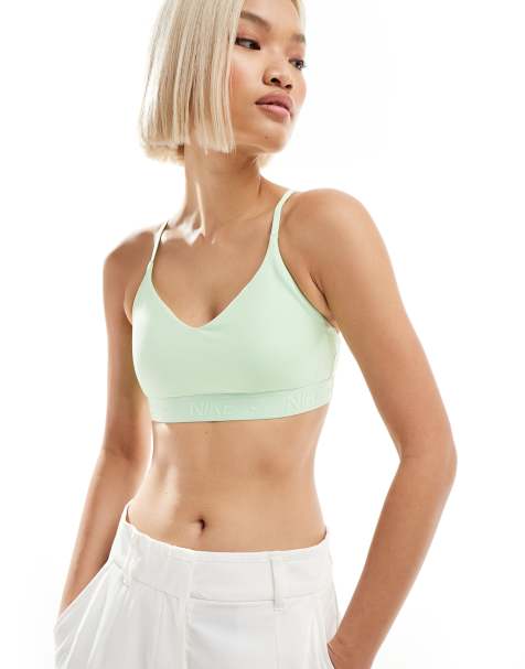 Nike Indy Training Dri-FIT light support bra in green - view 1