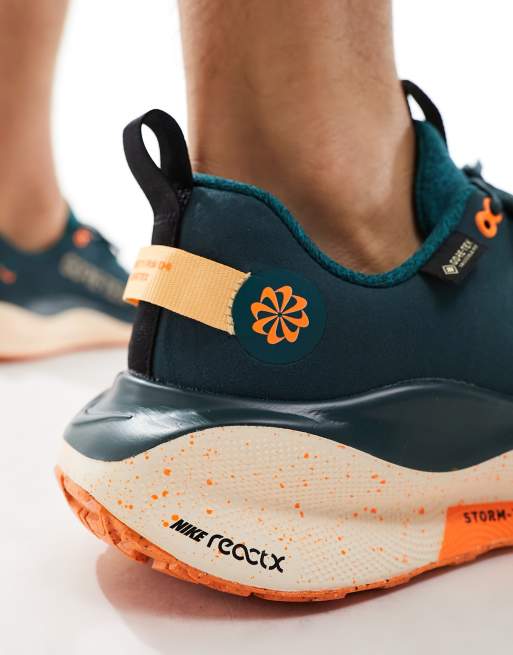 Nike Infinity Run 4 React sneakers in Green and orange ASOS