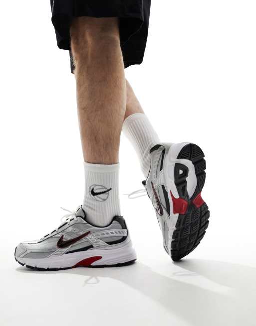 Nike Initiator sneakers in silver and black