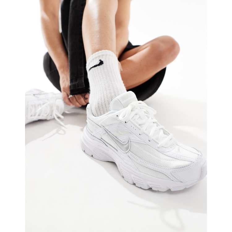 Nike Initiator sneakers in triple white ASOS