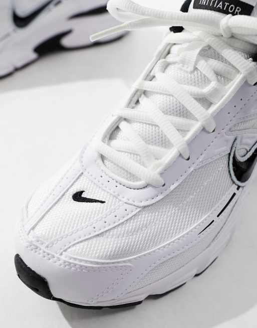 ☆送料無料☆ NIKE INITIATOR M WHITE BLACK ☆ Nike Initiator White Black Y2K Running Casual Size 9.5 Shoes