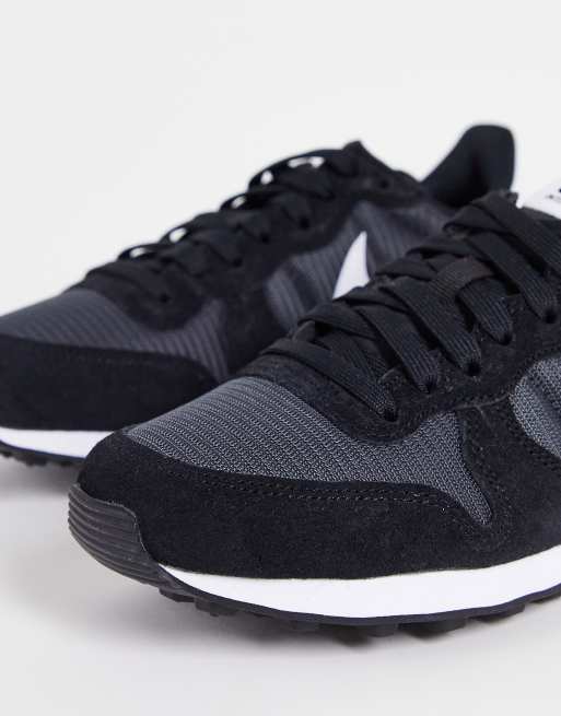 Nike - Internationalist - Sneakers in zwart en rookgrijs, 4 van 4