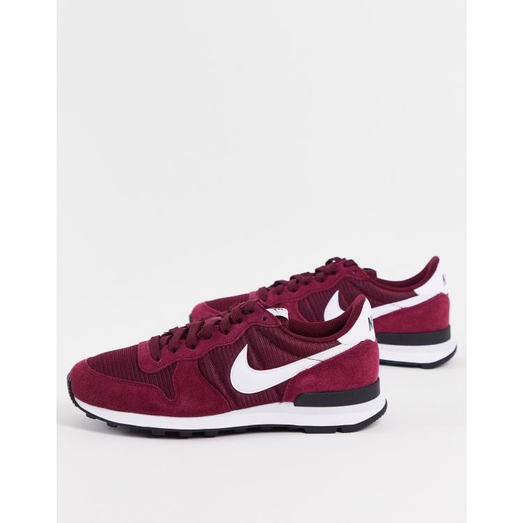 Nike internationalist 2025 women burgundy