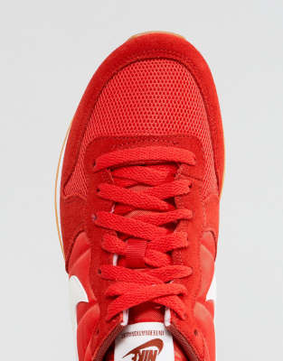 nike red internationalist trainers