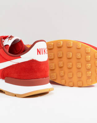 nike red internationalist trainers