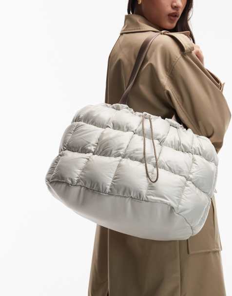 Nike – Jasnoszara pikowana torba typu tote - view 1