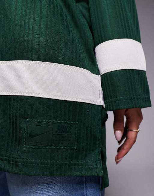 Nike jersey in green and beige , 2 of 4
