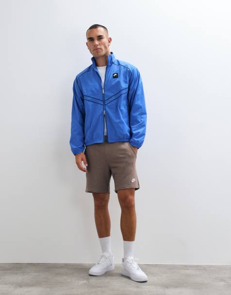 Nike jersey shorts co-ord in brown