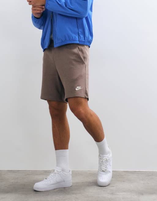Nike jersey shorts co-ord in brown, 4 of 5