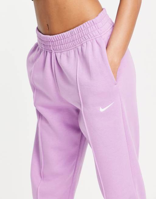 nike jogger oversize à petit logo virgule violet