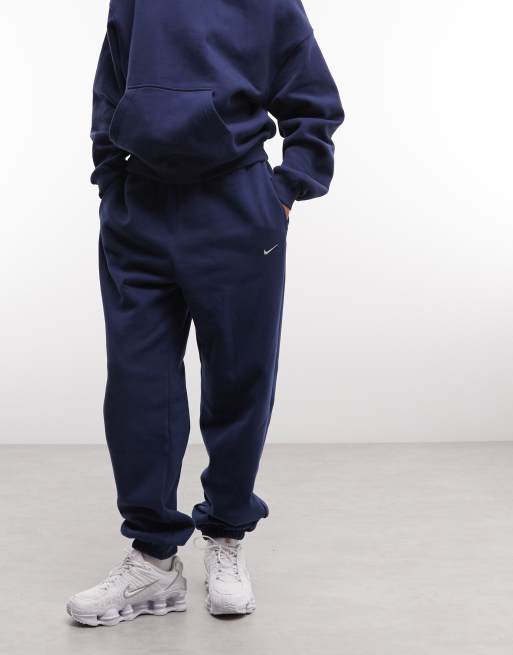 Nike jogger oversize di peso medio con polsini in navy, 2 di 5