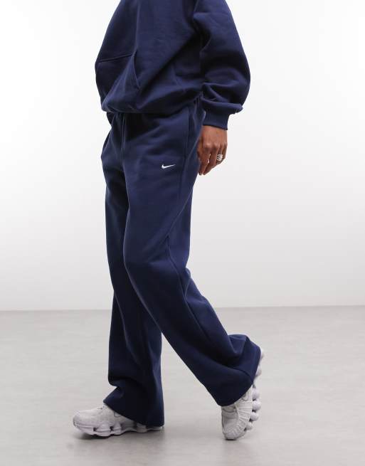 Nike jogger oversize en molleton mi-épais bleu marine, 2 de 5