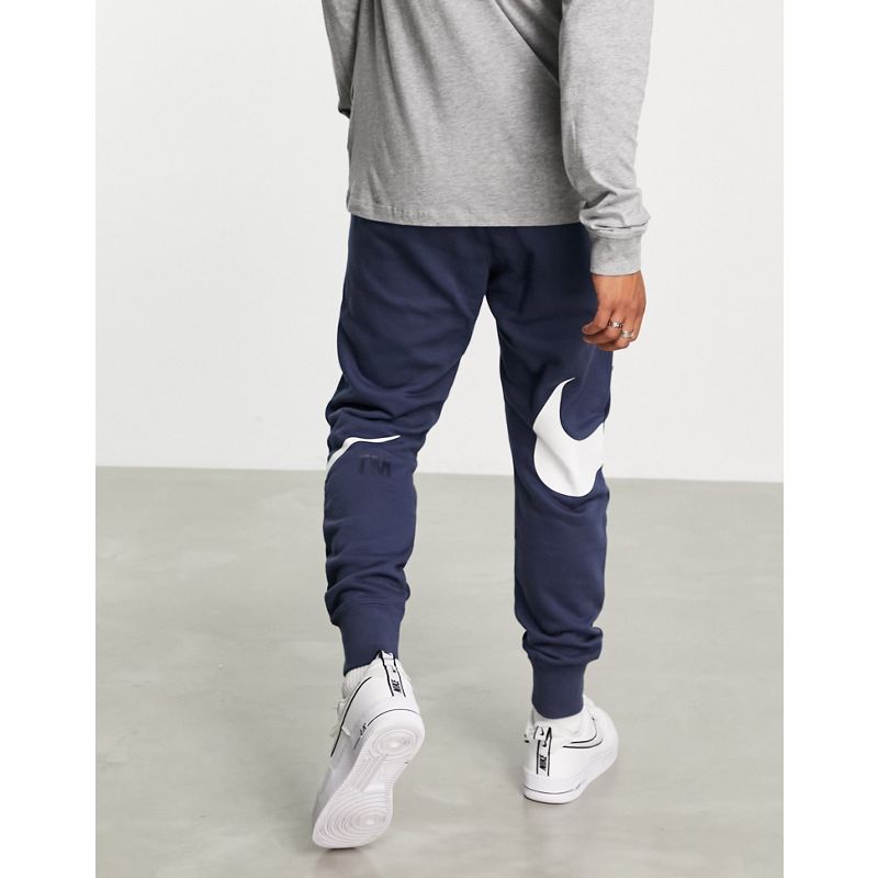 KIna7 Activewear Nike - Joggers con elastico sul fondo e logo blu tempesta