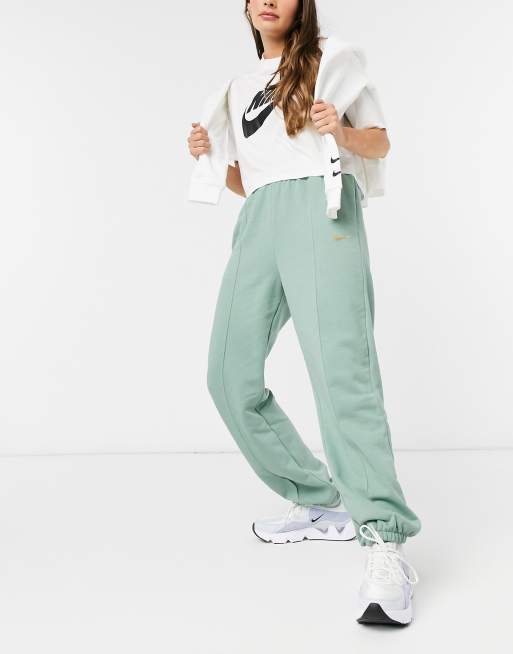 Nike Joggers oversize petit logo virgule m tallis Vert pastel